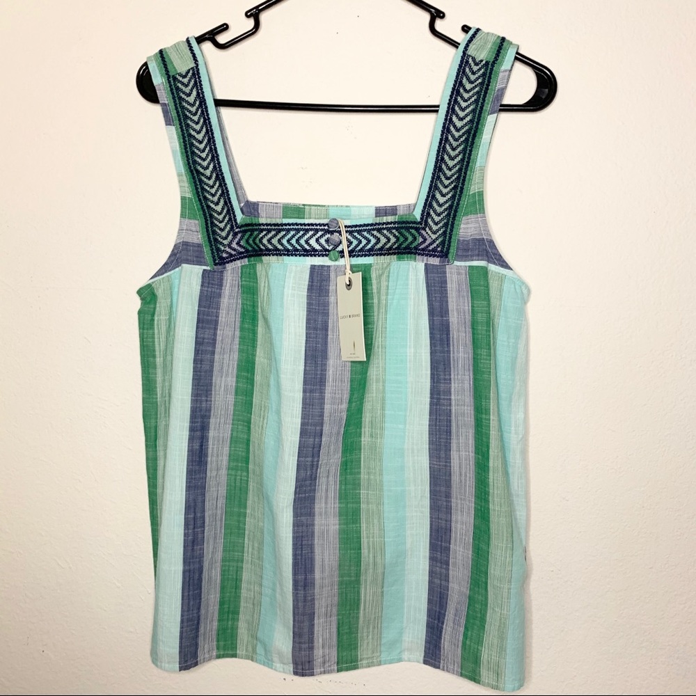 Lucky Brand square neck tank top